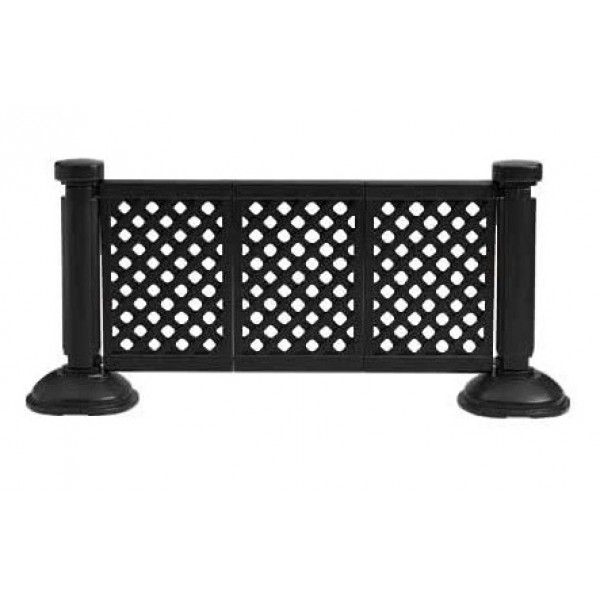 Restaurant Hospitality Portable Fencing 3 Panel Fence Section